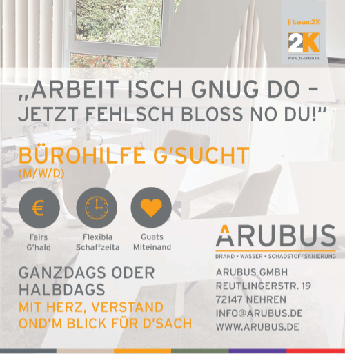 Stellenangebot Arubus Büro